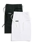 Dickies Bistro Apron in White or Black. Perfect Kitchen Accesory
for Chefs Cooks and Rest- Sku:CW080303ABLK1SZ; Color:Black;
Size:1SZ 1SZ