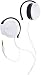 JVC HAE170W Ear Clip Headphones with Retractable Cord (White)