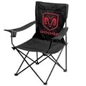 On The Edge Marketing OTE-810030 Ram Head Black Folding Chair