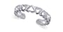 New Silver Antique Finish Open Hearts Toering Toe Ring (also item 9504)