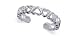New Silver Antique Finish Open Hearts Toering Toe Ring