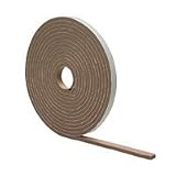 M-D Building Products 2816 High Density Foam Tape, 1/4-by-1/2-Inch-by-17 feet, Closed Cell, Brown