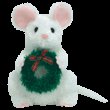 Garlands - White Mouse with Wreath