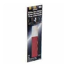 3M 03462 Scotchlite High Visibility Reflective Strips, 2-Inch by 18-Inch, Alternating Red and White