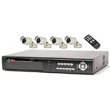  : Q-See Q4DVR4CM 4 Channel Digital Video Recorder w/160GB Hard Drive & 4 CMOS Camera Kits (Color)