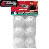 Rawlings 5-Tool Plastic 9 inch Training Balls [8 HARD PLASTIC BALLS]