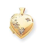 14k Diamond Heart Locket