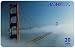 Collectible Phone Card: 20u Golden Gate Bridge In The Clouds