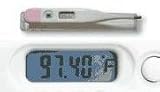 Digital Basal Ovulation Thermometer reads to 2 decimal places in Fahrenheit + 20 tests (10 ultra Ovulation and 10 ultra 10 mIU Pregnancy tests) with fertility chart with instructions for BBT