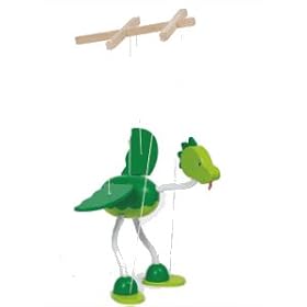 Nepomuk, marionnette dinosaure