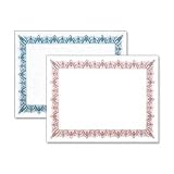 Geographics Products - Blank Certificates, 11"x8-1/2", 25/PK, Gld Seal/Classic Red - Sold as 1 PK - Create customized, personalized awards with these prestigious blank certificates printed on 60 lb. parchment paper and included gold seals. Certificates are compatible with inkjet and laser printers, copiers, or hand calligraphy. Archival-quality certificates are acid-free and lignin-free. Certificates are made with 30 percent post-consumer material.