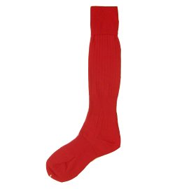 サッカーソックス 102 レッド（25〜27cm）