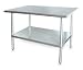 Storelogic 2KRE6 Adj Worktable, W 24 In, D 24 In, SS, w/Shelf
