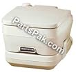 Dometic 964 Msd Portable Toilet 2.5 Gal Parchment
