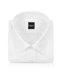 Bagutta White Herringbone Cotton Italian Dress Shirt