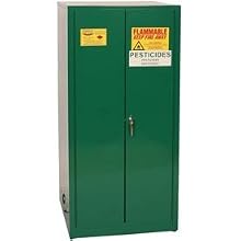 Eagle PEST62 Pesticide Safety Cabinet, Manual Closing, 2 Doors, 31-1/4" Width x 65" Height x 31-1/4" Depth, 60 Gallon Capacity