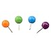 Globe Head Colored Push Pins 80 Count
