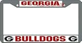 Georgia Bulldogs Chrome License Plate Frame