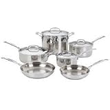 Cuisinart 77-10 Chefs Classic Stainless 10-Piece Cookware Set