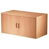 Large 2 Door Modular Storage Cube -- Minimalist St (Honey) (15H x 30W x 15D)