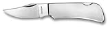 Pocket Knife, Stainless Handle, 1.75 in. Blade, Plain