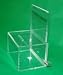 Clear Plexiglass Donation Box with Lock and Sign Holder Ballot Box Charity Box Coin Collection Box Piggybank