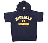 Michigan Wolverines Hooded Short Sleeve Sweatshirt