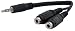 3.5MM Stereo Male to Two 3.5MM Stereo Female 6 inch
