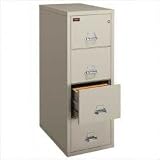 FireKing 1 Hour Fireproof Letter Vertical File Cabinet 4-1831-C