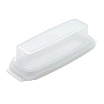 Rubbermaid #3930-RD-CLR White Plastic Butter Dish