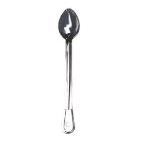 Basting Spoon, 11'', solid, 18 8 (1.2 mm.) stainless steel by Winco