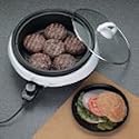 Deni 3qt Electric Skillet & Health Grill -White