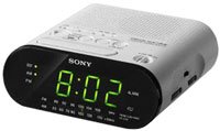 Sony ICF-C218 Automatic Time Set Clock Radio (White)