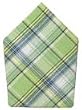 Durable Hand Woven 100% Cotton Plaid Napkins 22x22 Inches Set of Six