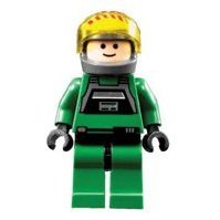 Lego Star Wars A-Wing Pilot Minifig 7754 From Mon Calamari Home One Cruiser