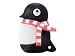 Bild: Stick USB2.0 FD 4GB BONE Pinguin mit rotem Schal und Schlaufe rt [wh] Kat:Flashkarten / USB-Stick USB-Stick 4 GB