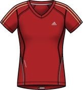 Adidas Damen Kurz&auml;rmliges Shirt RSP DS, core energy s12/ultra bright s12/light onix, 36, X20626