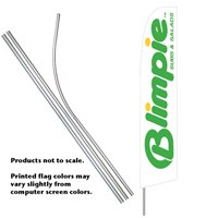 Blimpie Feather Banner Flag Kit (Flag & Pole)