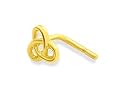 CELTIC STYLE TREFOIL NOSE STUD
