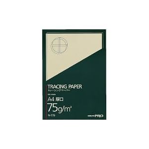 【クリックで詳細表示】コクヨS＆T 高級トレーシングペーパー厚口 無地 A4 100枚