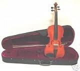 Crystalcello MV110 3/4 Size Violin with Case + Bow + Rosin - Natural Color