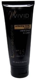 VIVID ESSENTIALS WHITENING BODY CREAM BLEACHING CREAM W/ SPF 45 100G Protects Against Aging &amp; Sun Damage - Gives Skin a Radiant Healthy Glow