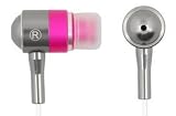 A4TECH SecureFit Metallic Super Bass Earphone MK-650 For iPod - MP3 - MP4 - & All Audio Players / Pink
