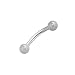 Curved Eyebrow Ring Surgical Steel - 16 Gauge