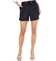 Pure Linen Drawstring Turn Up Shorts