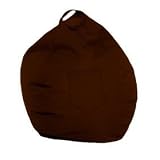 Comfort Research Twill Brown DORM BEAN BAG 36W x 36D x 38 High Frameless Chair