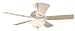 Hunter Sonora One-Light 52-Inch Five-Blade Ceiling Fan, French Vanilla with Frosted Globe #21432