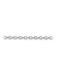 PremiumPearl 18 Inch 14K White Gold Cable Chain, 1.0mm Chain Size