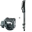 Bogen-Manfrotto Professional Black Monopod with 3232 Swivel Tilt Head.