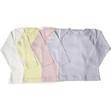 Under The Nile Organic Cotton Long Sleeve Lap Shoulder Tee - Available in Your choice of Size and Color